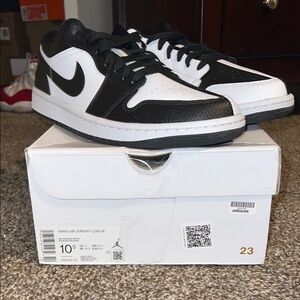 Jordan Low SE Black White Sneakers